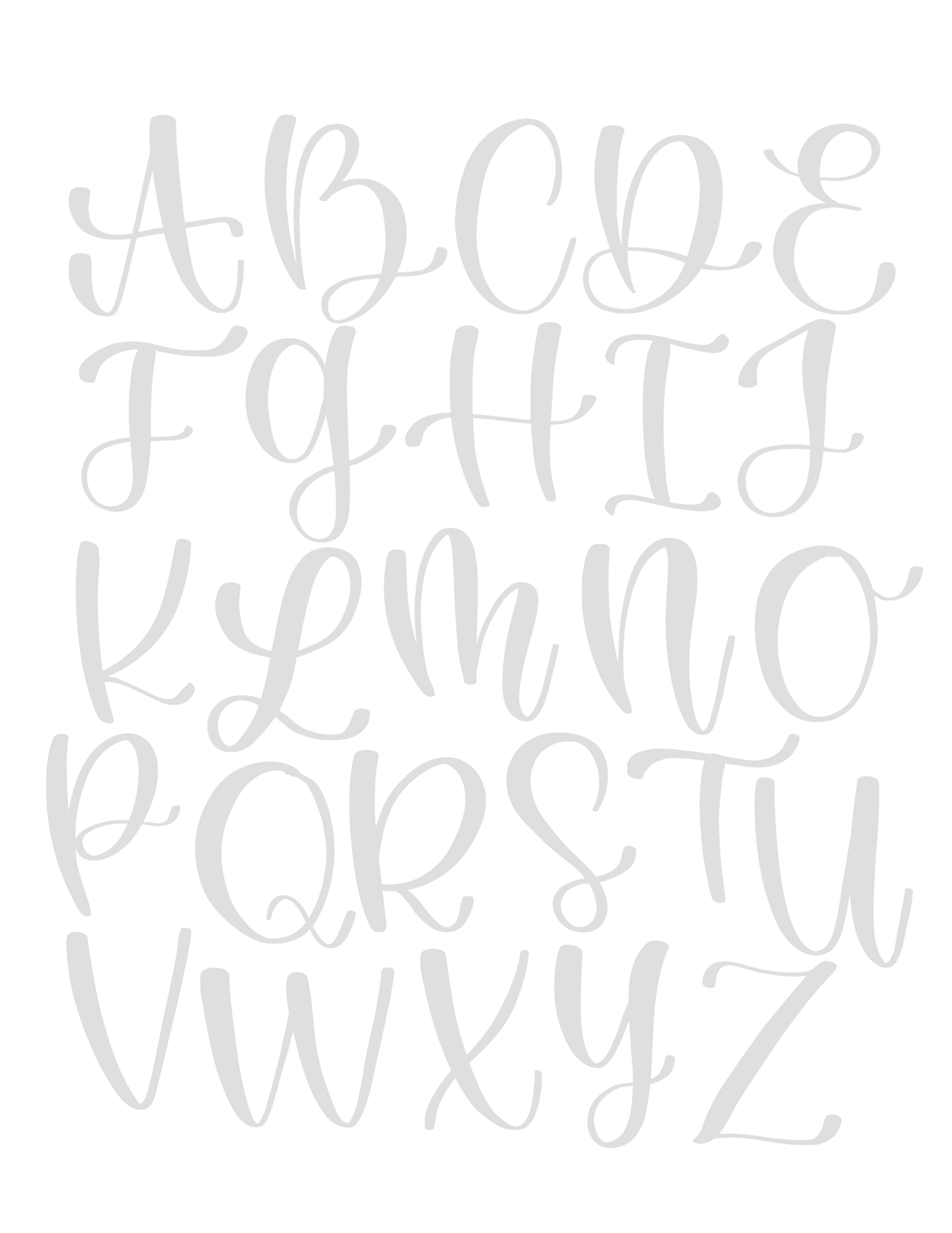 Plantilla de Lettering: Basics