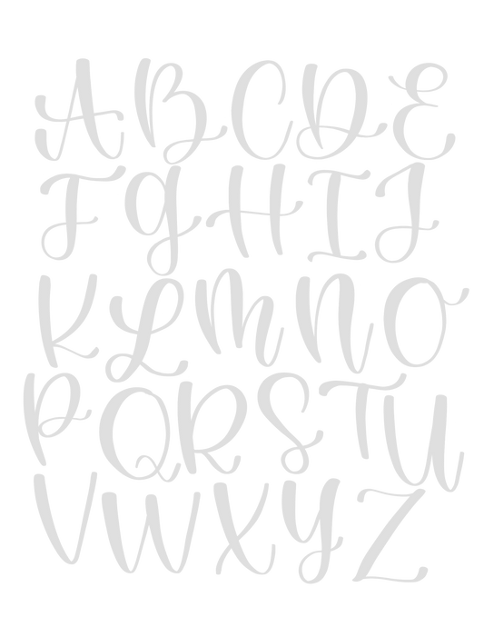 Plantilla de Lettering: Basics